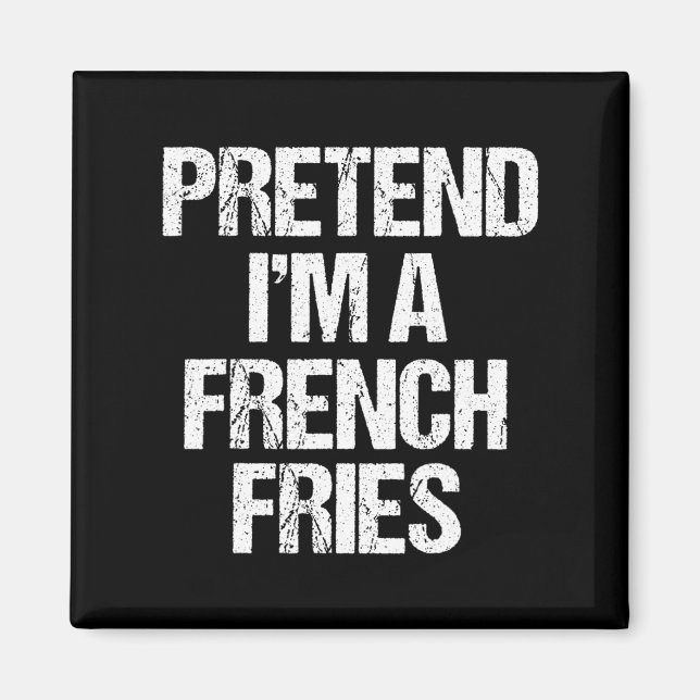 Imã Fingir que sou uma fada francesa. Frita Engraçada  (Frente)