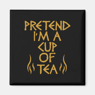 Imã Fingir que sou uma taça do Tea Engraçado do Custo