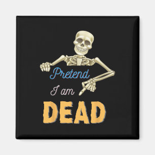 Imã Fingir Ser Morto Escarnecendo Esqueleto Caveira Pa