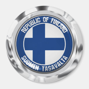 Imã Finlândia Round Emblem