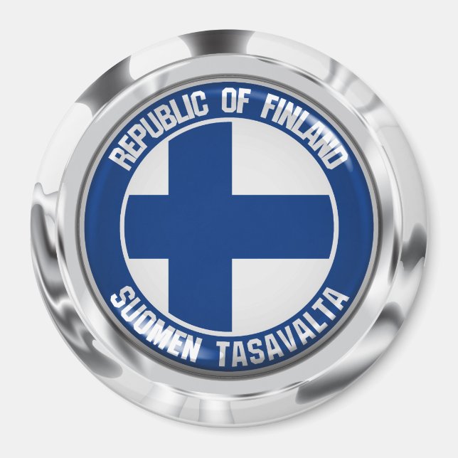 Imã Finlândia Round Emblem (Frente)