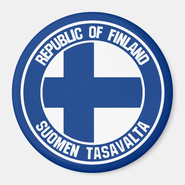 Imã Finlândia Round Emblem (Frente)