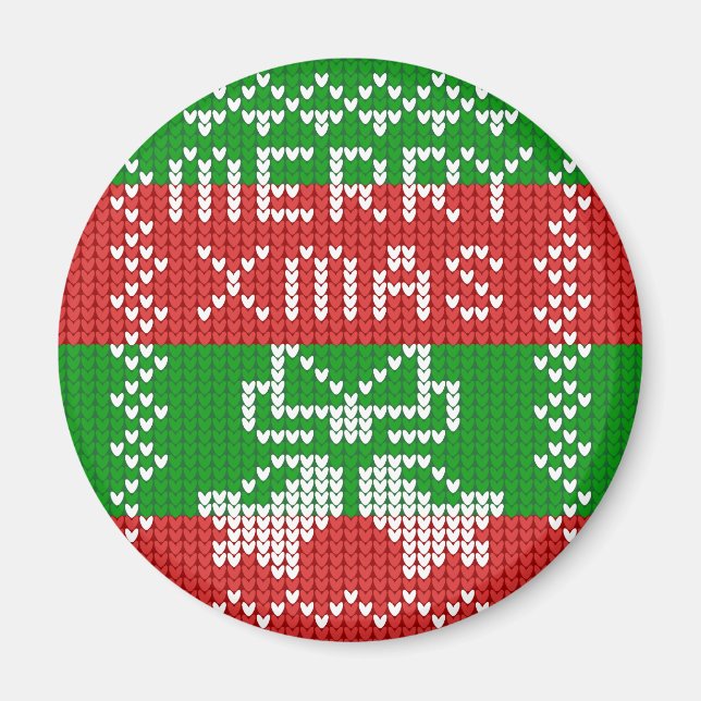 Imã Fios de jingelas com estrutura de suéter febril (Frente)