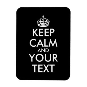 Ímã Fique calma e continue - Crie o seu