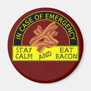 Imã Fique Calmo, Coma Magneta De Bacon