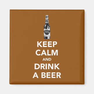 Imã Fique calmo e beba um ímã de cerveja