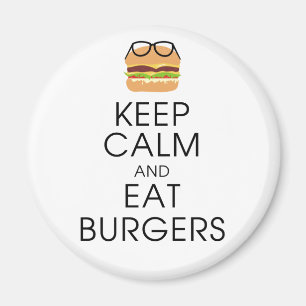 Imã Fique Calmo E Coma Burgers