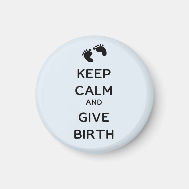 Imã Fique calmo e dê à luz (Frente)