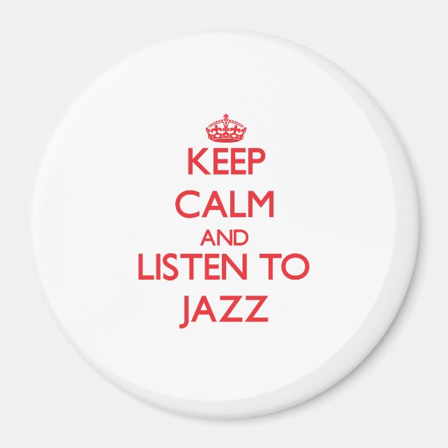 Imã Fique calmo e escute JAZZ (Frente)