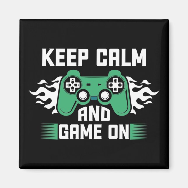 Imã Fique Calmo E Jogue (Frente)