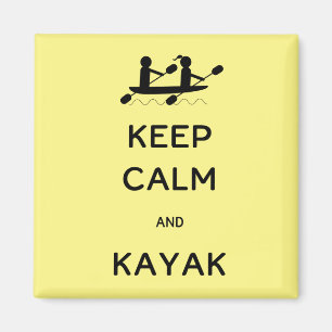 Imã Fique calmo e Kayak comigo