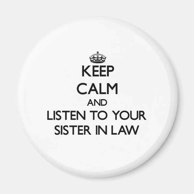 Imã Fique calmo e ouça sua cunhada (Frente)