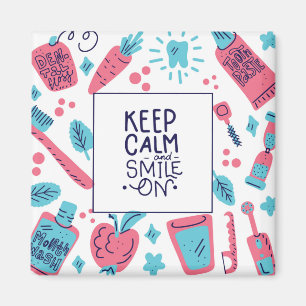 Imã Fique Calmo E Sorria  Frase