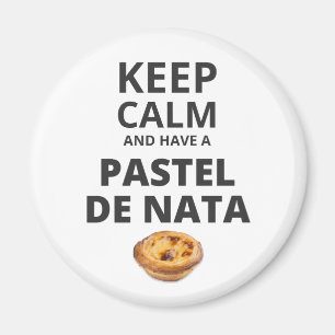 Imã Fique calmo e tenha um Pastel de Nata