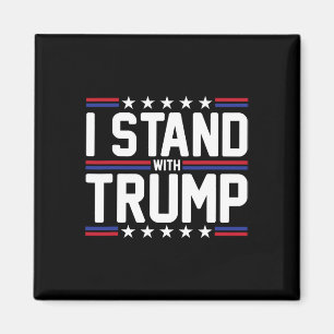 Imã Fique Com Trump American Flag Usa Trump Supporter