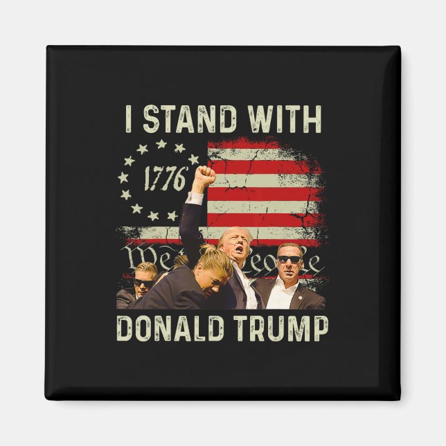 Imã Fique Com Trump Funny Trump 2024 (Frente)