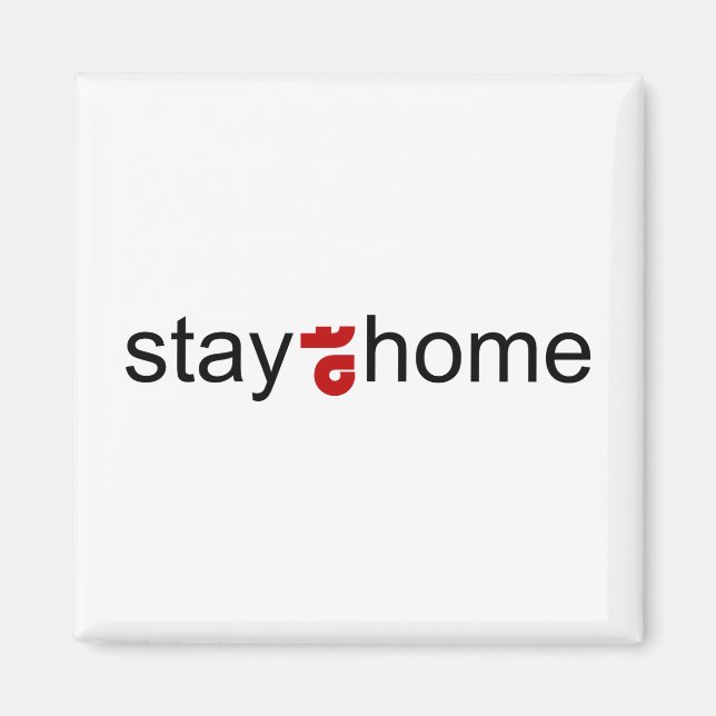 Imã Fique em casa (Frente)