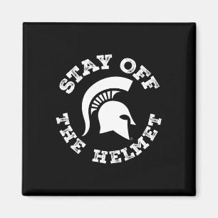 Imã Fique Fora do Capacete - Michigan State Spartans S