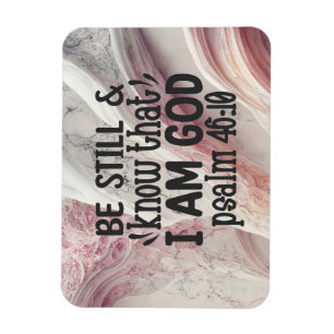 Ímã Fique quieto e saiba que eu sou Deus