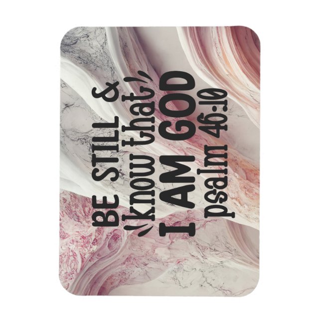 Ímã Fique quieto e saiba que eu sou Deus (Vertical)