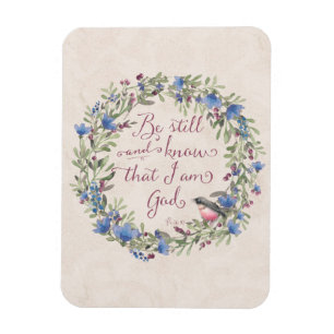 Ímã Fique quieto e saiba - Salm 46:10