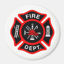 Imã Fire Department maltês Cross Magnet