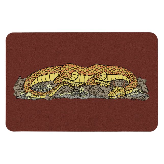 Ímã Fire Drake em Rest (Horizontal)