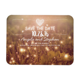 Ímã Fireflies Nature Whimsical Save Date