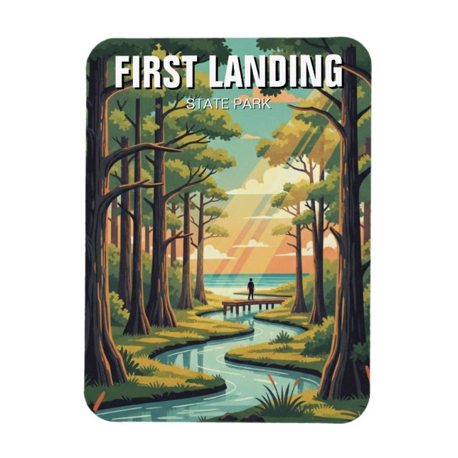 Ímã First Landing State Park Virginia Travel (Vertical)