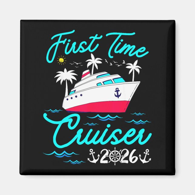 Imã First Time Cruiser 2026 1st Cruise Vacation Family (Frente)