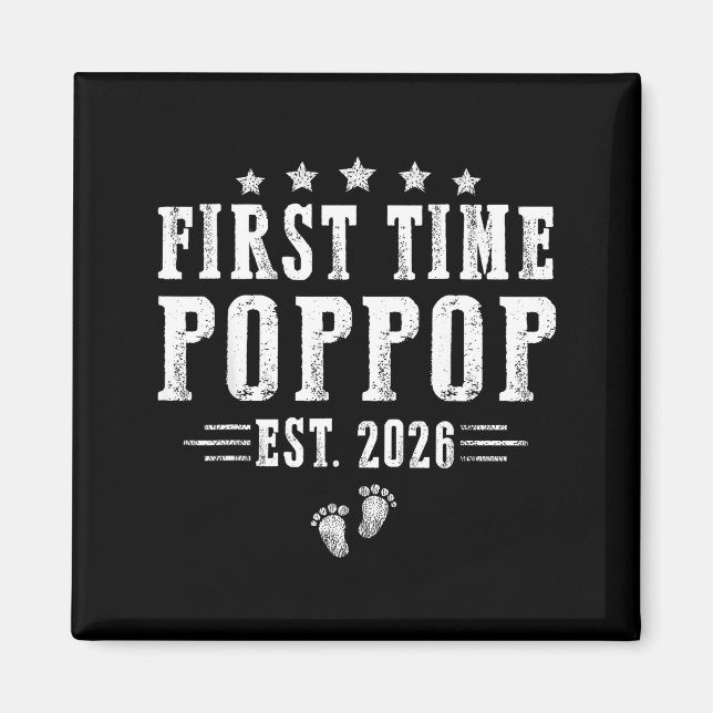Imã First Time Pp Est.2026 Father's Day Promoted To Pa (Frente)