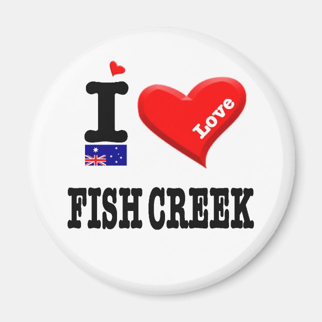 Imã FISH CREEK - Eu amo (Frente)