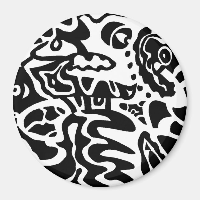 Imã "Fish Disk" Abstrato (Frente)