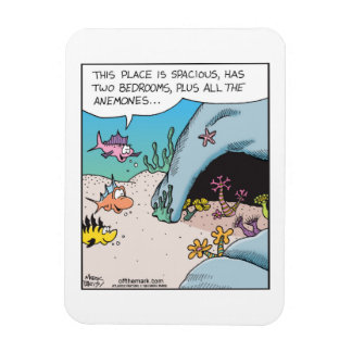 Ímã Fish house hunting with all the anemones Magnet