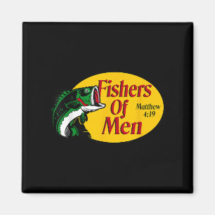 Imã Fishers Of Men Matthew 4-19 Bíblia Christian Fishi