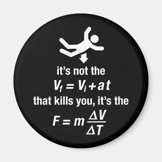 Imã física - é a desaceleração súbita que matar (Frente)