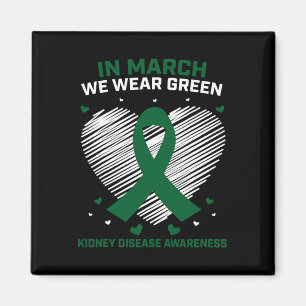 Imã Fita Cardíaca Em Março Vestimos Doença Renal Verde