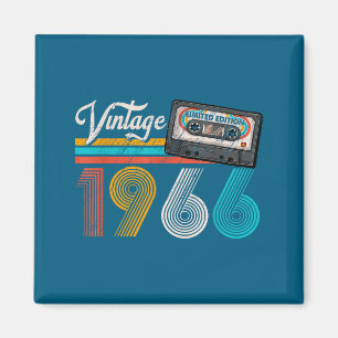 Imã Fita cassete Vintage 1966 60º aniversário 60 anos