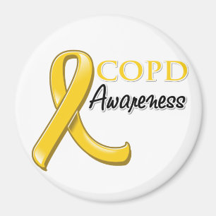 Imã Fita da consciência de COPD (fita do ouro)
