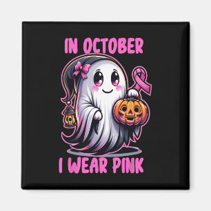 Imã Fita de câncer de mama De Halloween Em Outubro Eu