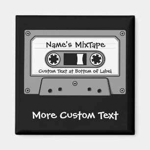 Imã Fita de cassete de áudio da Cinza