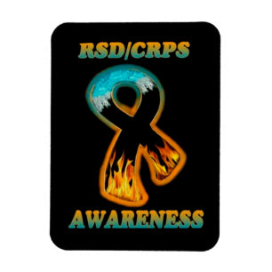 Ímã Fita do fogo & do gelo da CONSCIÊNCIA de RSD/CRPS