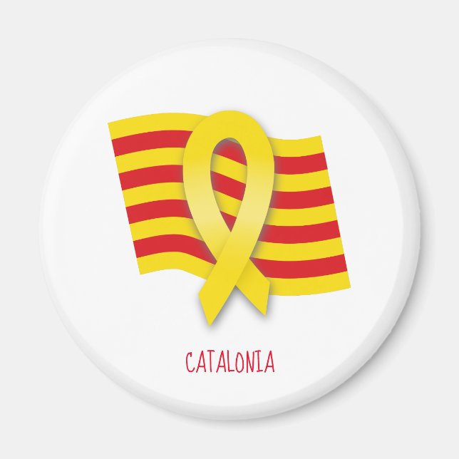Imã fita e bandeira catalãs (Frente)