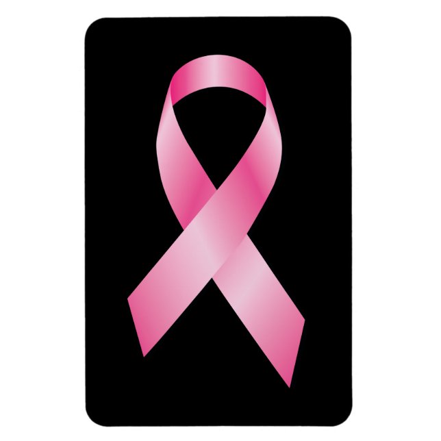 Ímã Fita Rosa - Consciência do Cancer da Mama (Vertical)