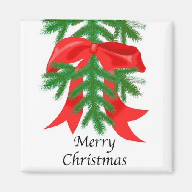 Imã Fita Vermelha sobre o Magneto de Bough do Pinho (Frente)