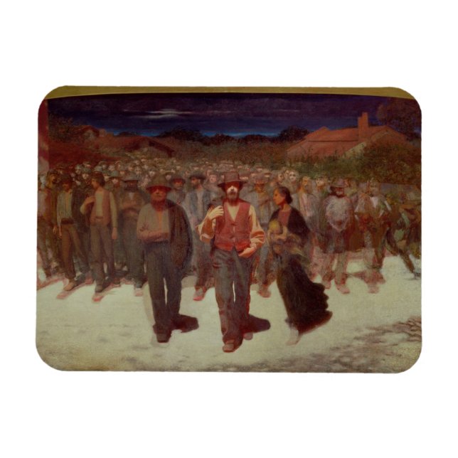 Ímã Fiumana (The Human Tide) 1895-96 (óleo na canvas) (Horizontal)