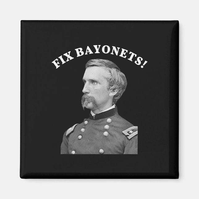 Imã Fix Bayonets Citação da Guerra Civil Joshua Chambe (Frente)