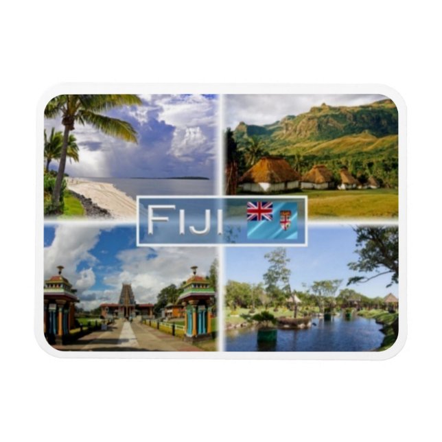 Ímã FJ Fiji - Ilha Denarau - Nava - (Horizontal)