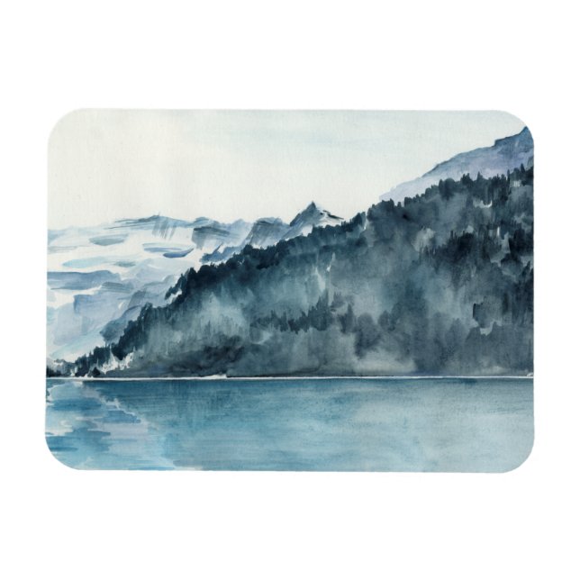 Ímã Fjords de inverno (Horizontal)
