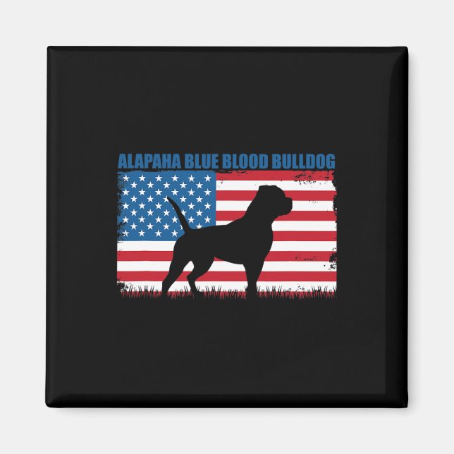 Imã Flag Alapaha Blue Blood Buldog (Frente)